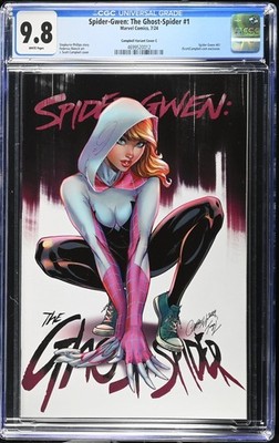 SPIDER-GWEN GHOST-SPIDER #1 CGC 9.8 NM/MT C J. Scott Campbell 2024 SDCC Variant