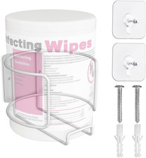 Versatile Wall-Mount Wipes Holder for Cleaning Wipes - Easy Installation, Ideal