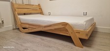 Solid Wood Single Platform Bed+Memory Foam Mattress-Scandinavian/Japanese Style