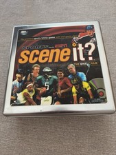 Screenlife Sports ESPN Scene It? DVD Board Game 2006 Trivia Cards Metal Tokens
