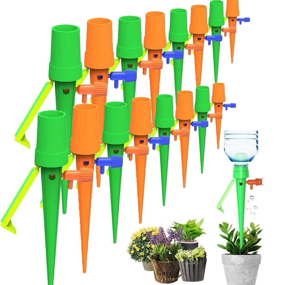 12/24x Automatisches Bewsserungsset Fr Topfpflanzen  Urlaubsset  Wasserspender Solar Bewaesserung
