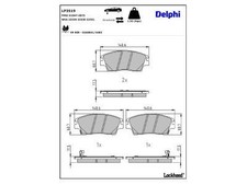 Bremsbeläge für Hyundai Ix35 Kona Tucson / Elantra VI Stufenheck KIA 17-23