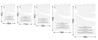#ad Clear Poly shipping Bags with Suffocation Warning 10X1311x1412x1514x2018x24 $259.99