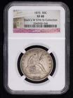 1875 Half Dollars Liberty Seated NGC XF-40