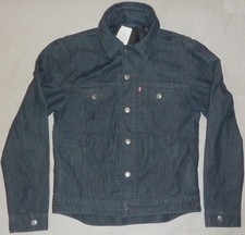 NWT Levi's Men's Commuter Trucker Jacket Hooded S Navy Reflective 249130000