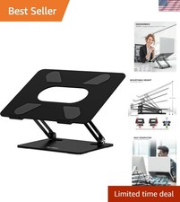 Metal Laptop Stand with Adjustable Angles  Ventilation for Comfort