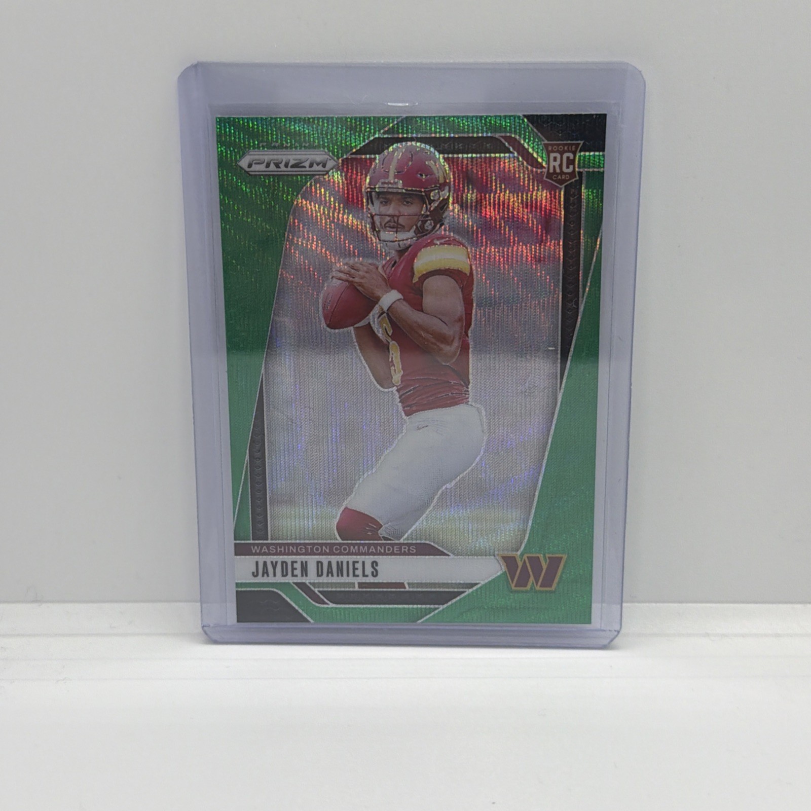 2024 Panini Prizm #347 Jayden Daniels RC Rookie Green Wave Prizm