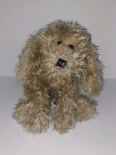 Russ Berrie Fluppy Shaggy Brown Dog Puppy Stuffed Animal Plush