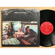 CROSBY,STILLS + NASH CSN LP 1977 - rare issue in thin paper sleeve wit hthe lyri