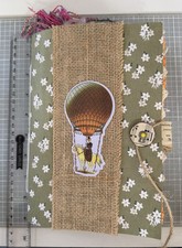 Handmade Junk Journal 26 Pages Paper Ephemera Yellow Floral Theme Scrapbook