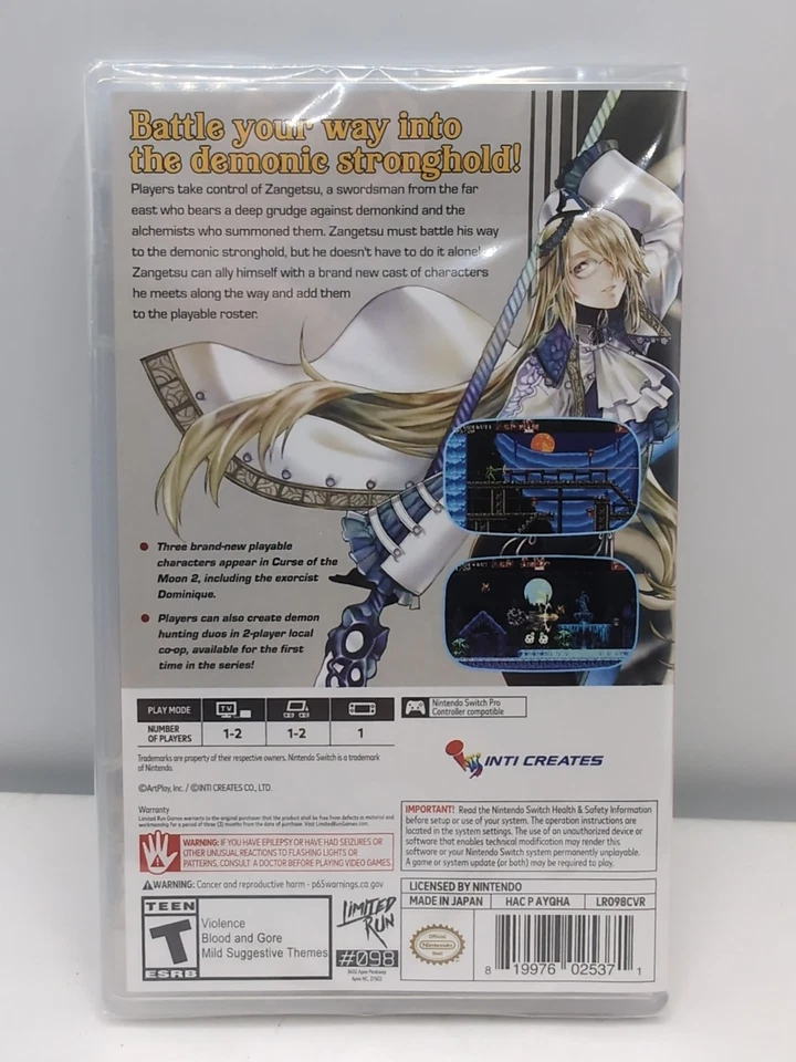 Bloodstained: Curse of the Moon 2 - Nintendo Switch - Limited Run Games #98 - Image 2 of 3