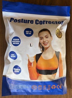POSTURE CORRECTOR Ladies L for Back Shoulder L/XL 38''-44'' NIP Womens