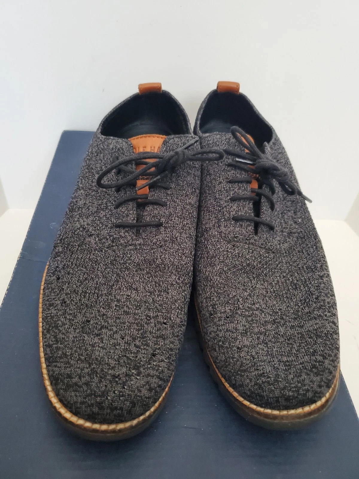 Cole Haan Zerogrand Stichlite men's lace up shoes, color dark gray, size 11.5 M