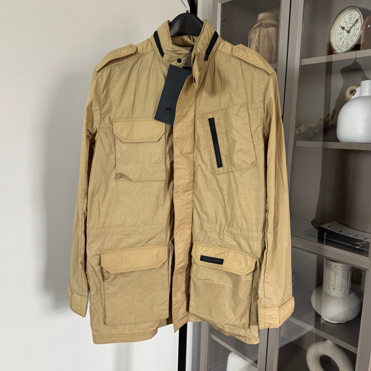 Canada Goose Branta Tan Churchill Field Jacket L NEW Lightweight