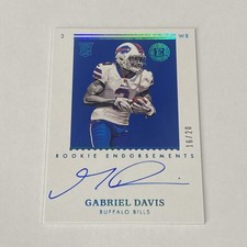 2020 Panini Encased Gabriel Davis Rookie Endorsements (RC) On Card auto- #/20 SP