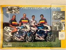 19 3/4  x 13  poster 1992 Fastline MCM Racing...