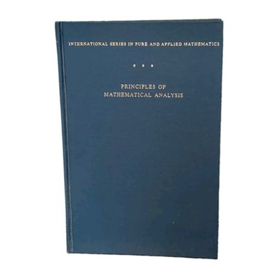 Principles of Mathematical Analysis by Walter Rudin 1964 Hardcover 2nd Edition