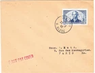 FRANCE  cover  Paris, 23 March 1942 FDC -  Yvert # 541 - La Perouse