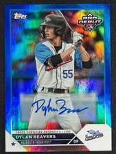Dylan Beavers 2023 Topps Pro Debut Blue Foil AUTO 26/150 #PD-85 ORIOLES