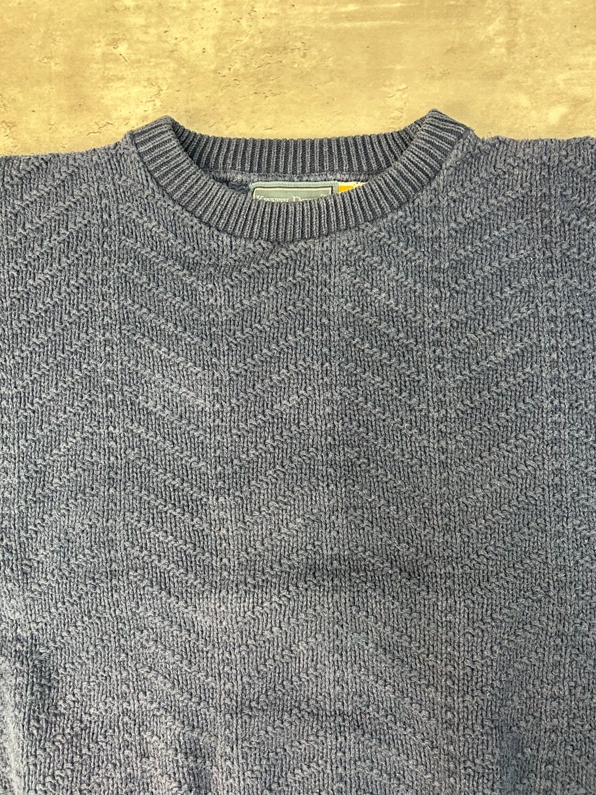 Vintage Zig Zag Striped Solid Print Pullover Knit… - image 4