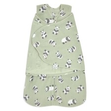 HALO Innovations Microfleece Sleepsack Swaddle Wrap - Cozy Pandas - Newborn
