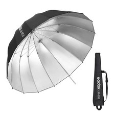 UB-85S 33.5in/85cm Parabolic Reflective Umbrella, Black Silver Photography Um...