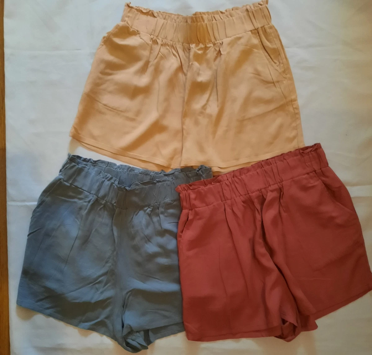 as-is* Rad! 1960s Retro Distressed White Cotton Cut Off Workwear Shorts Longer Cut | Boardwalk