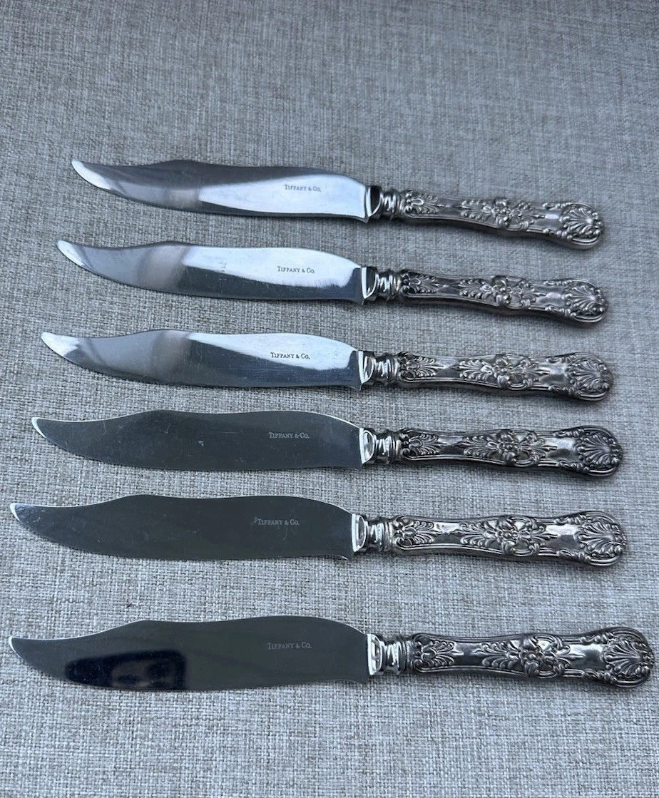 Tiffany & Co. Antique US Sterling Silver Chrysanthemum Knife for