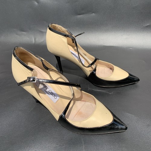Tacchi Jimmy Choo taglia 36,5 o 6,5 beige e nero - Foto 3 di 14