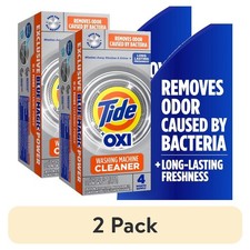 Washing Machine Cleaner Tablets 4 Count Odor Eliminator Residue Remover Oxi