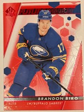 Brandon Biro RC Future Watch Limited Red #177 2022-3 SP Authentic Buffalo Sabres