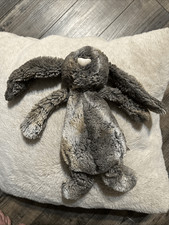 Jellycat Bashful Cottontail Woodland Bunny 12" Stuffed Animal Plush Brown Gray