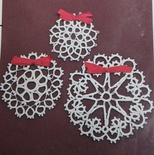 Carousel Shuttlebug Quick Tatting Kit 4" Tatted Snowflakes 903 1982 USA Vintage