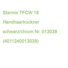 Starmix TFCW 16 Handhaartrockner schwarz/chrom Nr. 013039 (4011240013039)