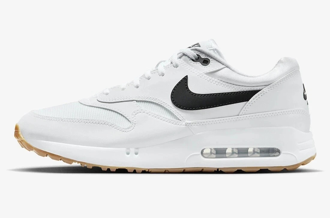 Nike Air Max 1 '86 OG White Black Gum Golf Shoes FN0697-100 Mens