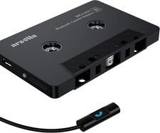 Arsvita Bluetooth 5.0 Cassette to Aux Adapter for Car, Tape Audio Adapter, Hands