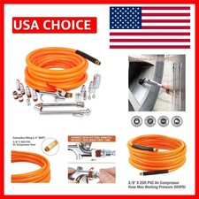 Pro-grade 17-piece Air Tool Set With 25ft Pvc Hose For Workshop Efficiency