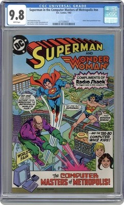 SUPERMAN in the computer masters of metropolis NN RADIO SHACK GIVEAWAY cgc 9.8
