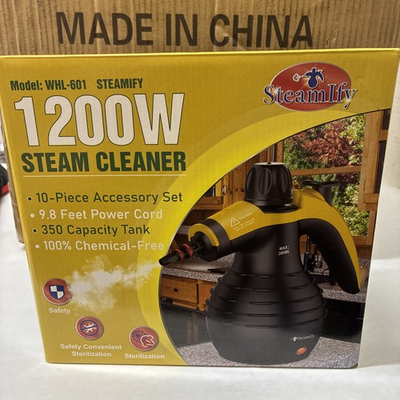 #ad Steamify 1200W Steam Cleaner Model WHL 601 Water Capacity 350 ml Black Yellow $24.29
