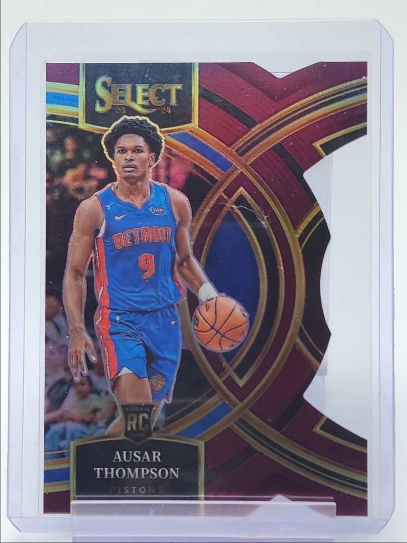 AUSAR THOMPSON 2023-24 SELECT PREMIER ROOKIE DIE CUT MAROON RC /175 Q4935