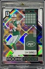 Sam Darnold  RARE ROOKIE LAZER  REFRACTOR INVESTMENT CARD PANINI SEAHAWKS MINT. rookie card picture
