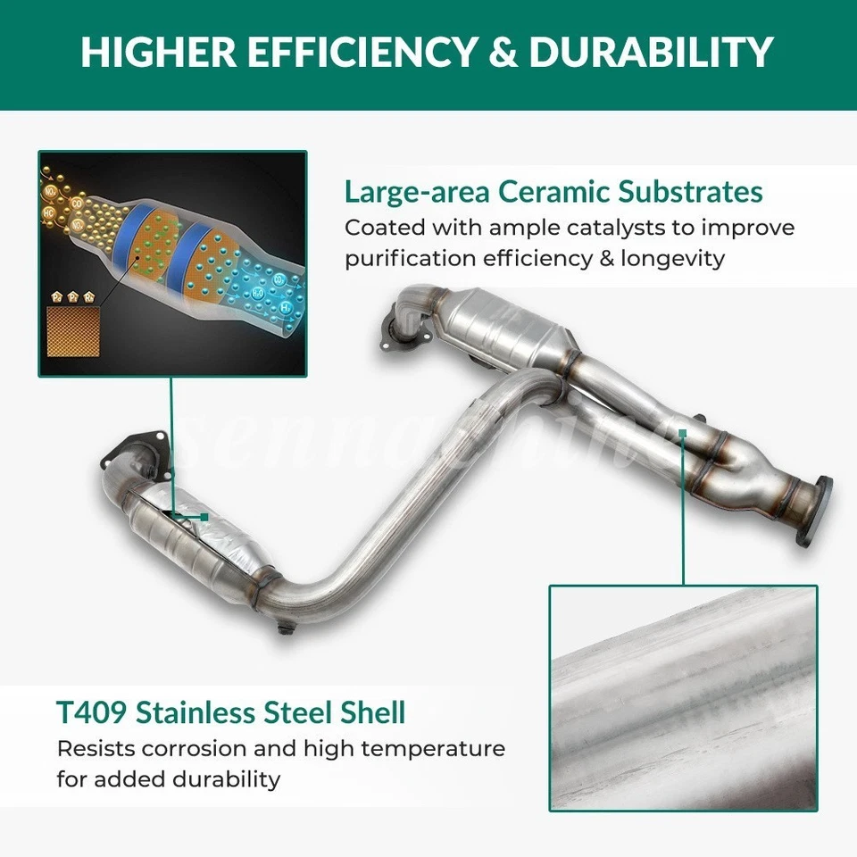 For 1999-2006 Chevy Silverado GMC Sierra 1500 4.3L 4.8L 5.3L Catalytic Converter Foto 4 de 4