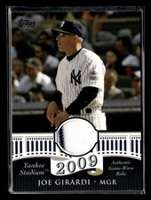 2009 Topps Yankee Stadium Opening Day Joe Girardi Game Used Relic FX2171