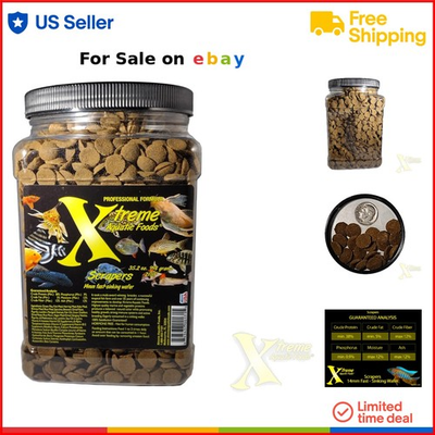 #ad Aquarium Fish Food Wafers Fish Food Nocturnal Feeders Bottom Feeder $81.97