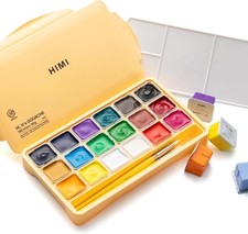 HIMI Gouache Paints set, 18 Colors, 30ml, Non Toxic Paint for Canva