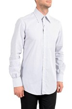 Dolce&Gabbana Men's Striped Long Sleeve Dress Shirt