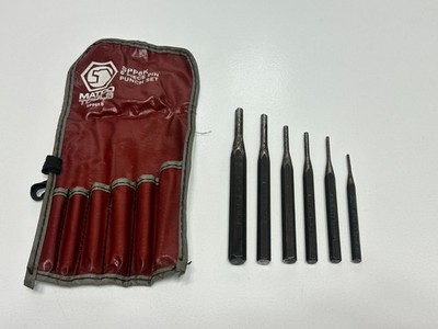 Matco Tools USA 6pc Starter Punch Set in Kit Bag w/ Williams Punch