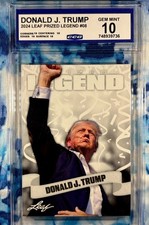 Leaf 2024 Prized Legend Donald J. Trump #08 Gem Mint CGC 10 Trading Card