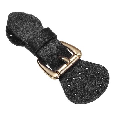 Für Toggle Magnetic Snap Buckle Lock aus Leder zum Aufnähen, schwarz