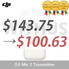  CLEARANCE DJI Mic 2 Transmitter Wireless Microphone YouTube,V-log Shadow Black